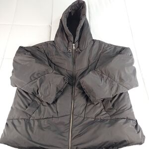 Free People Movement Hailey Puffer Jacket Womens Small Oversized Hooded Black